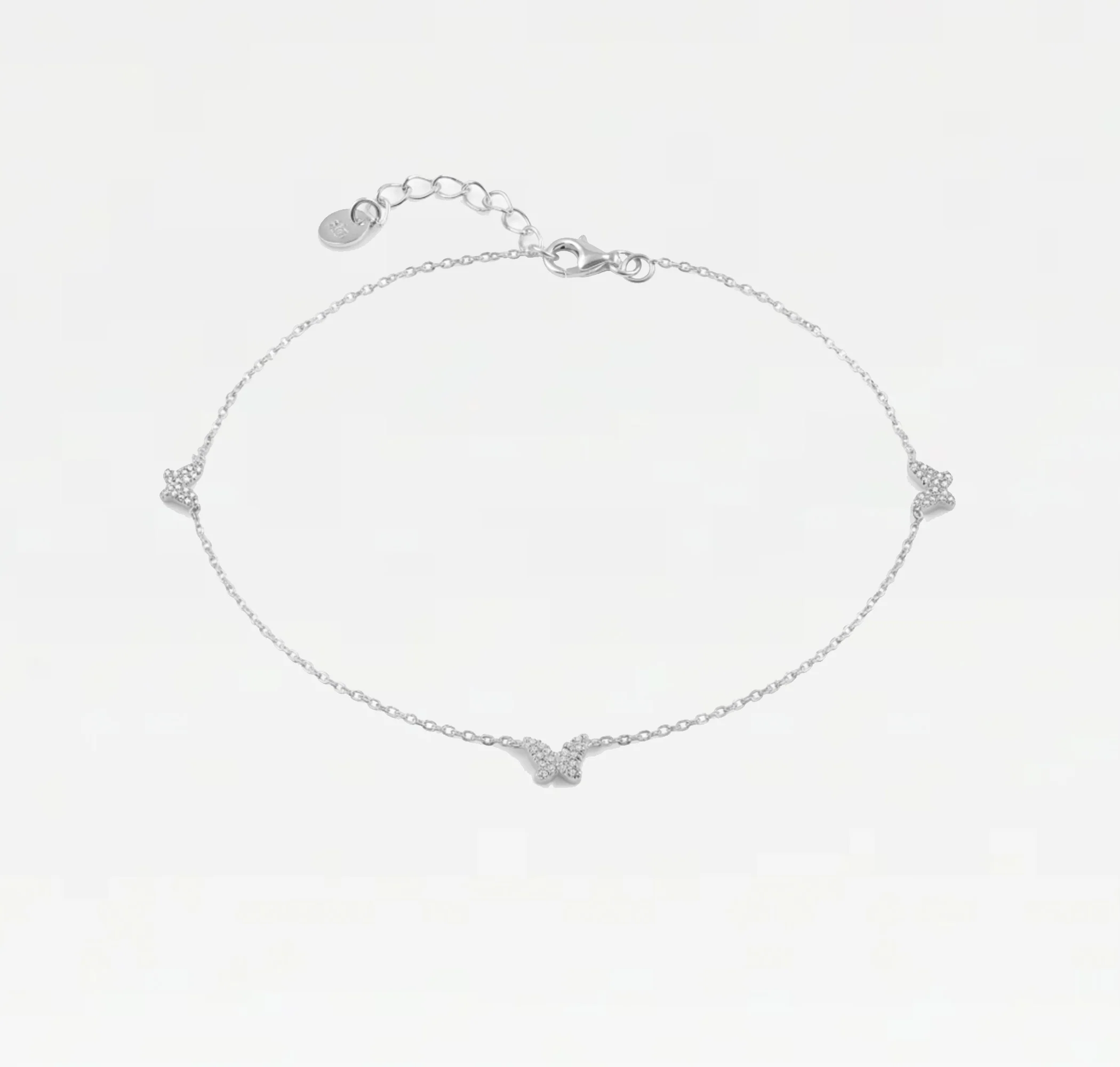 The Pavé Butterfly Anklet - Image 3