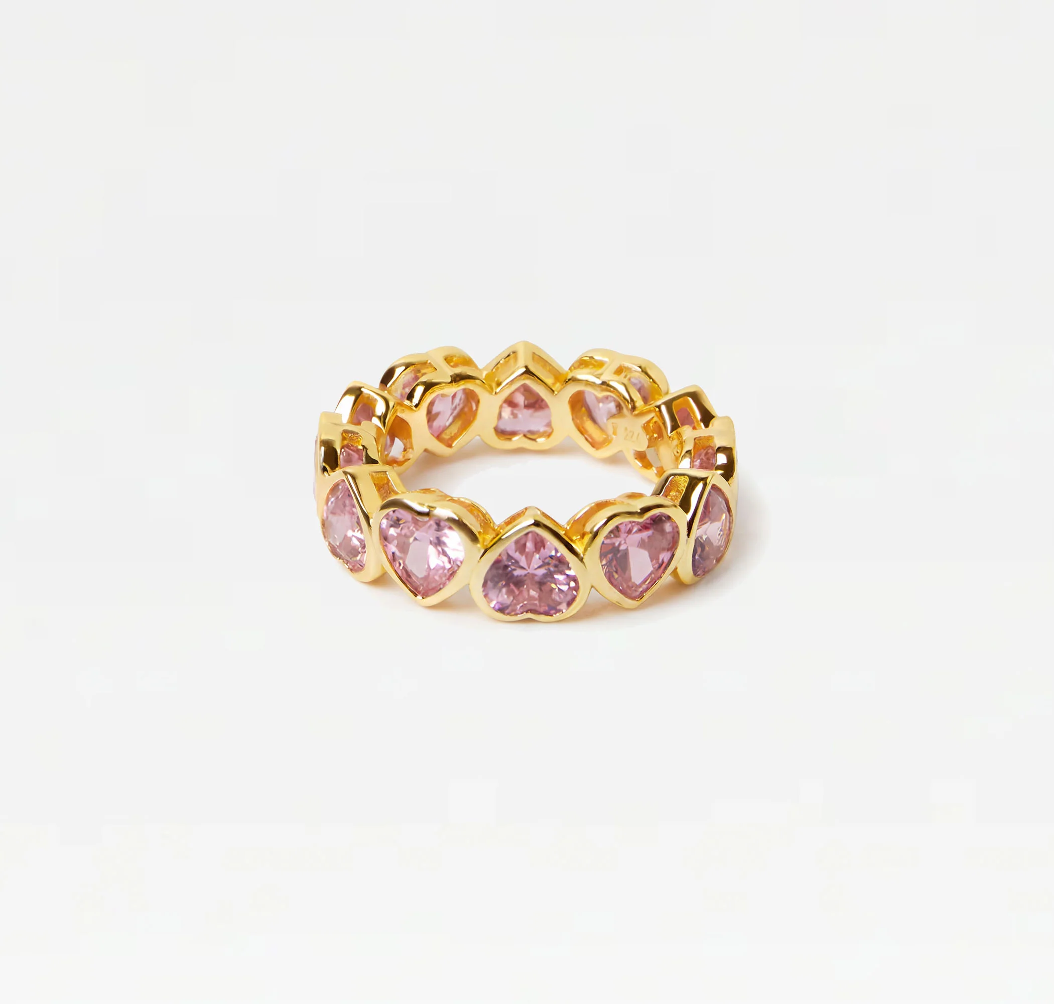 The Pavé Heart Eternity Band