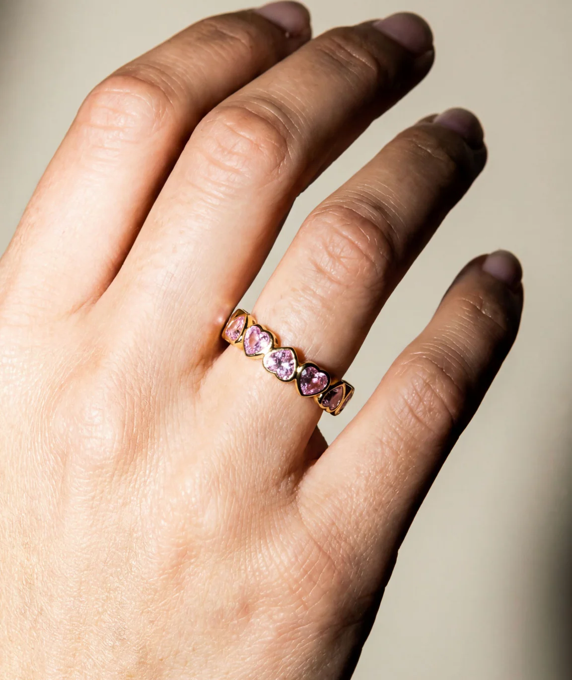 The Pavé Heart Eternity Band - Image 2