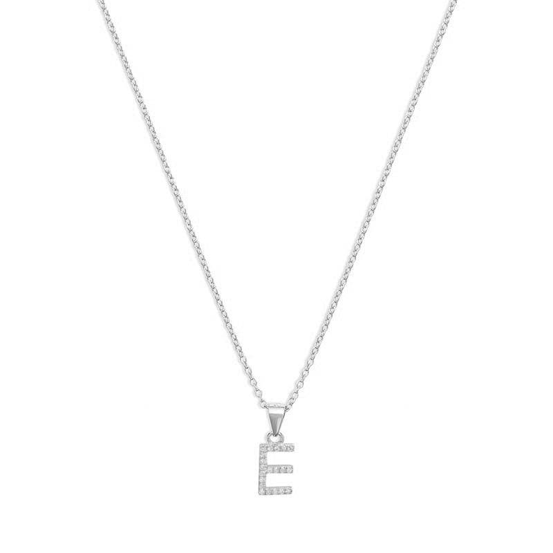 The Pavé Single Block Initial Necklace - Image 15