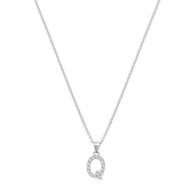 The Pavé Single Block Initial Necklace - Image 39