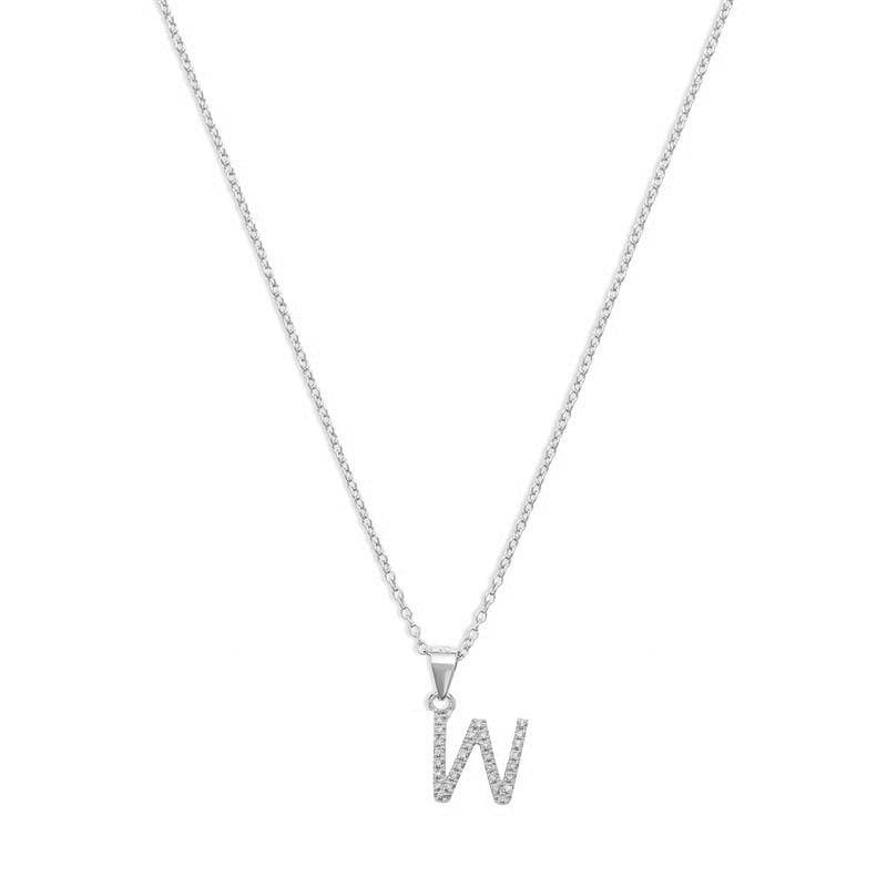 The Pavé Single Block Initial Necklace - Image 51