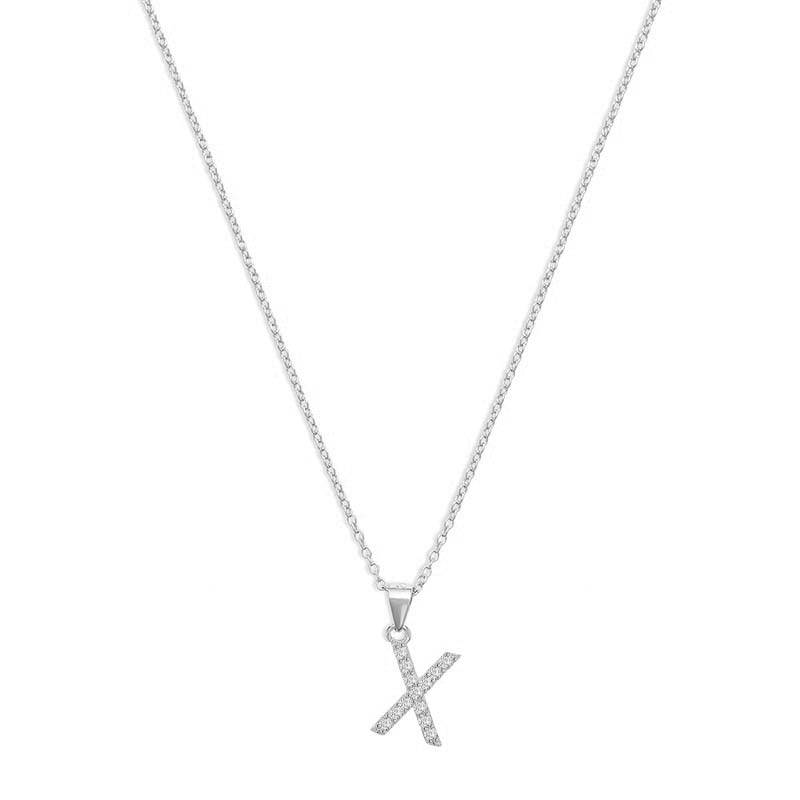 The Pavé Single Block Initial Necklace - Image 53