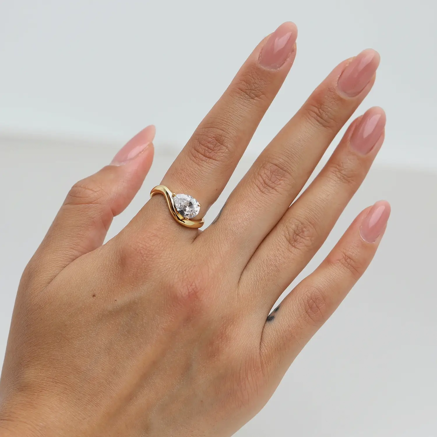 The Pear Stone Ring (Set of 2) - Image 4
