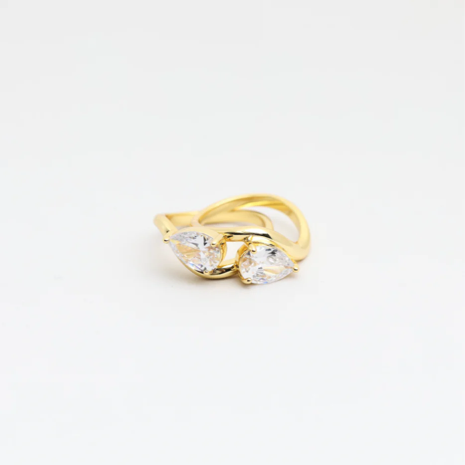 The Pear Stone Ring (Set of 2) - Image 5