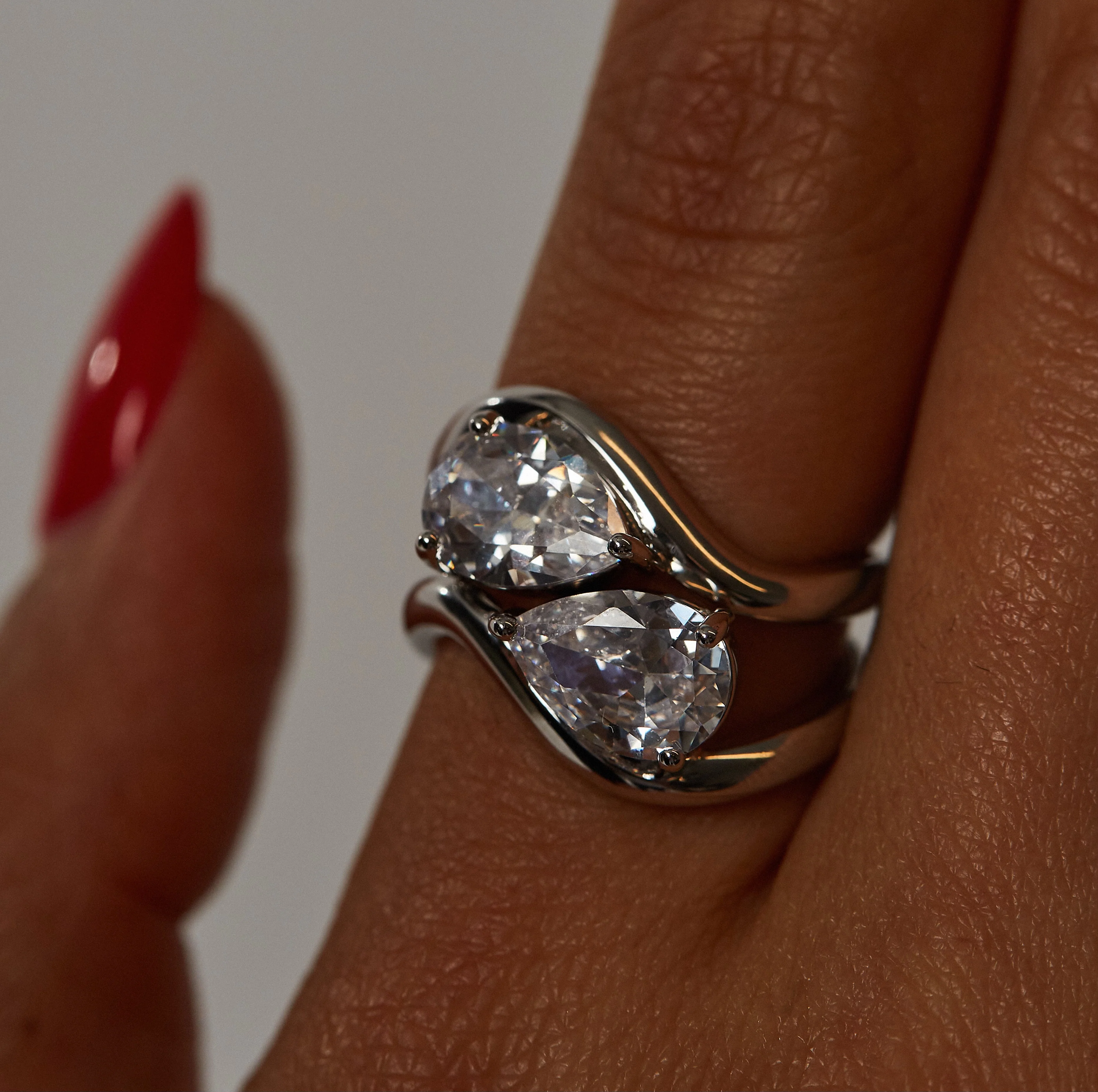 The Pear Stone Ring (Set of 2) - Image 6