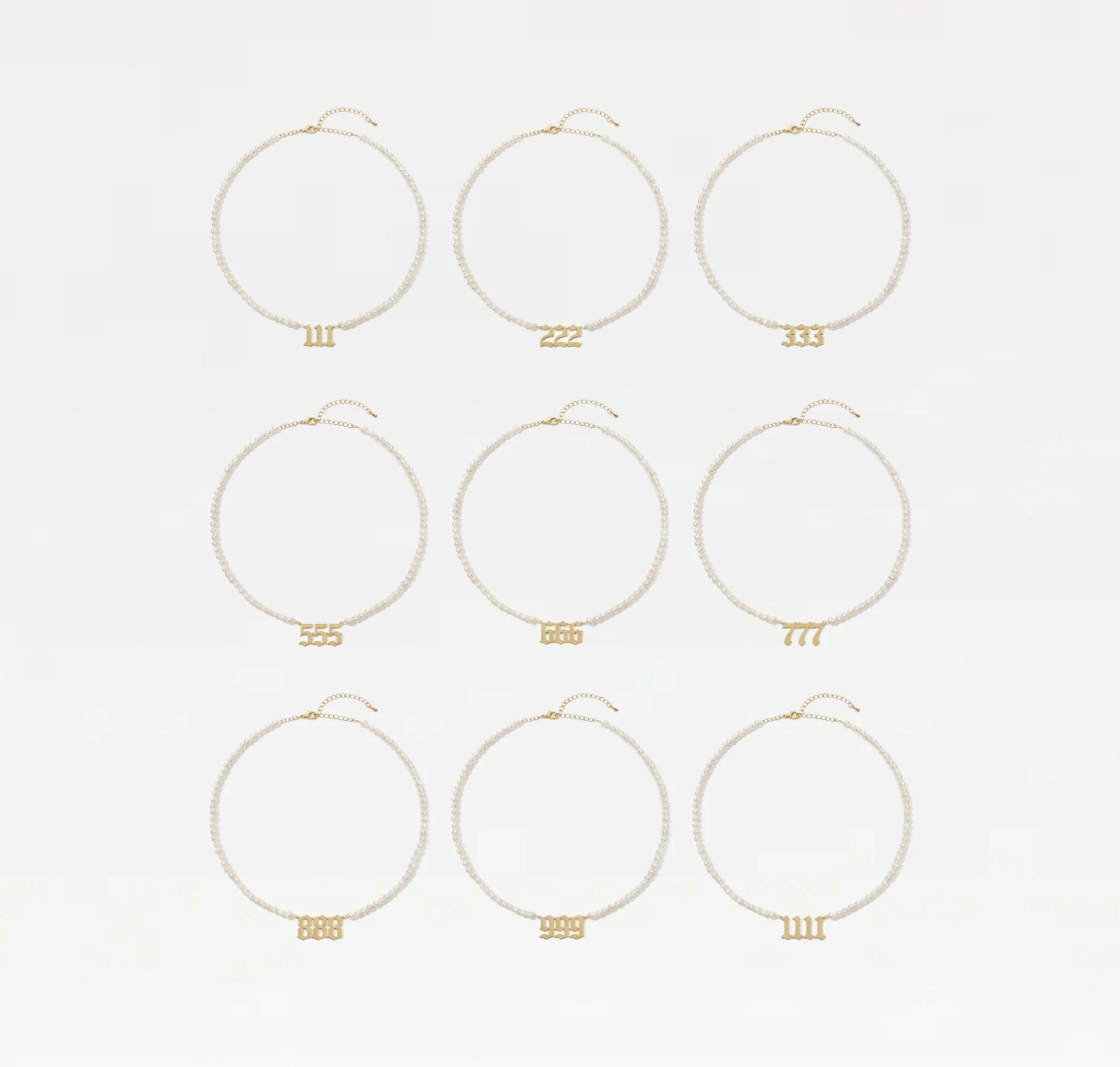 The Pearl Angel Number Necklace - Image 12
