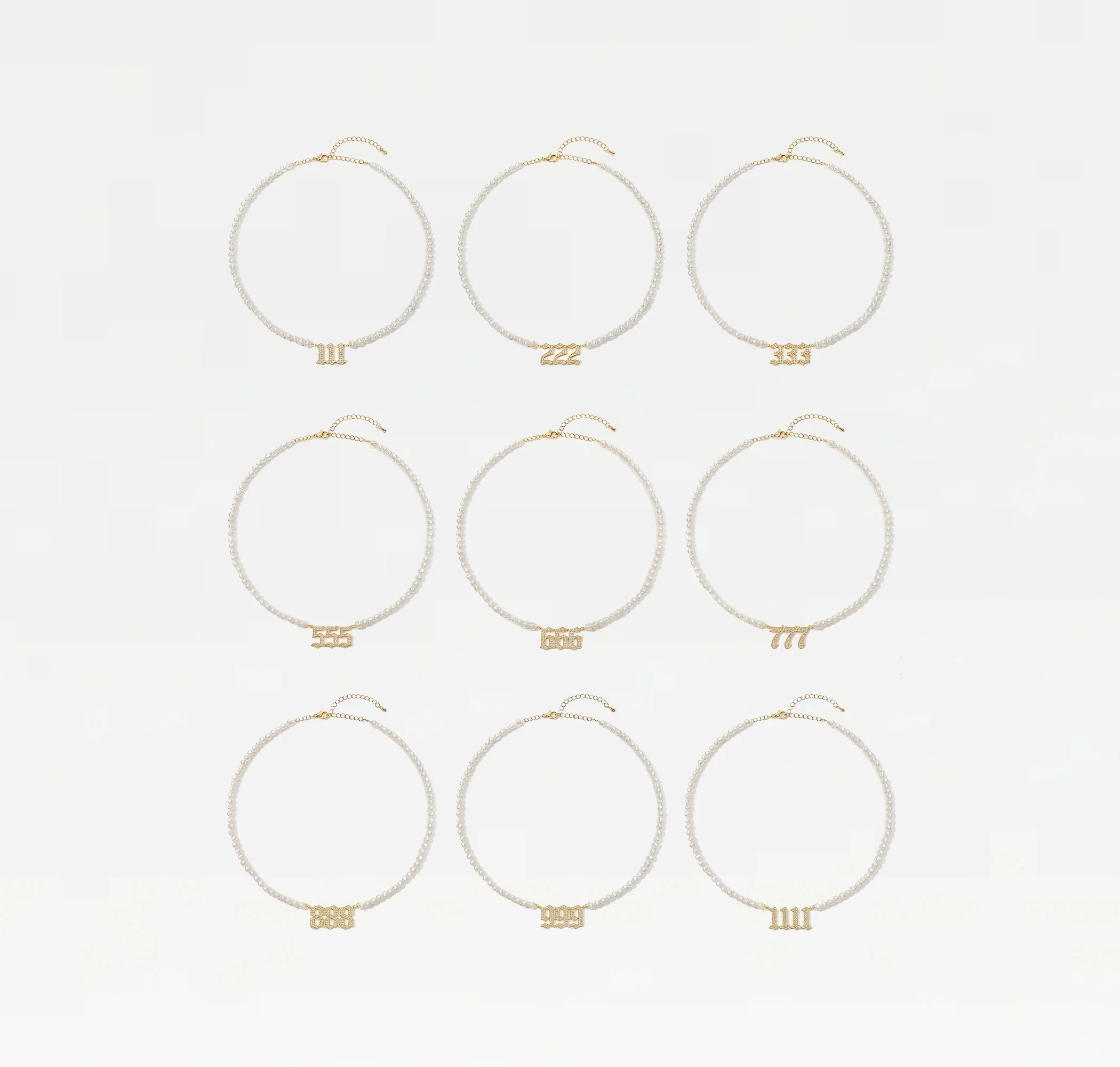 The Pearl Angel Number Necklace - Image 14