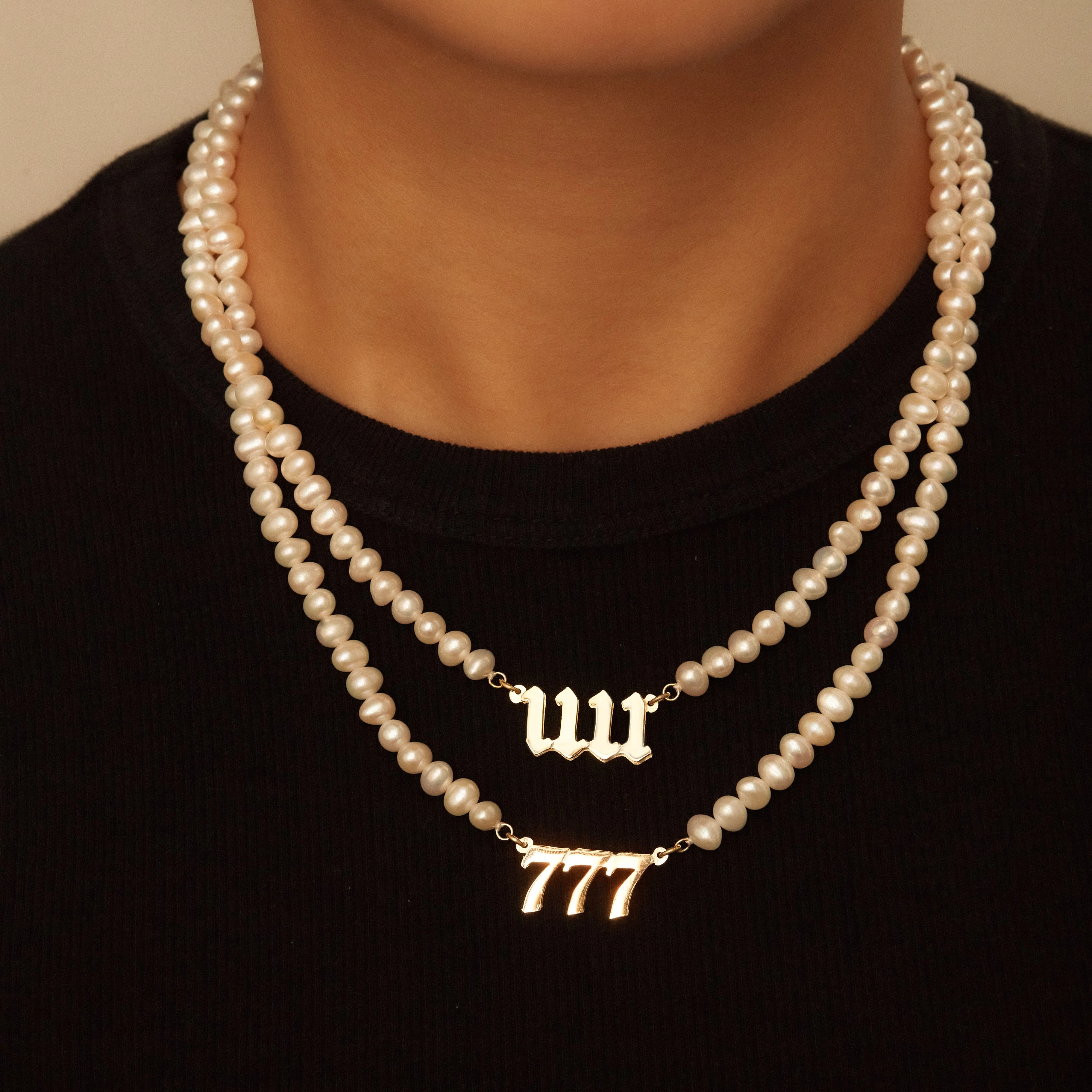 The Pearl Angel Number Necklace - Image 3