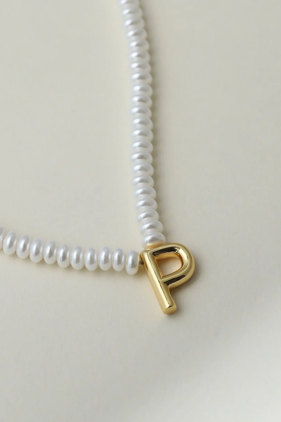 The Pearl Bubble Letter Necklace - Image 20