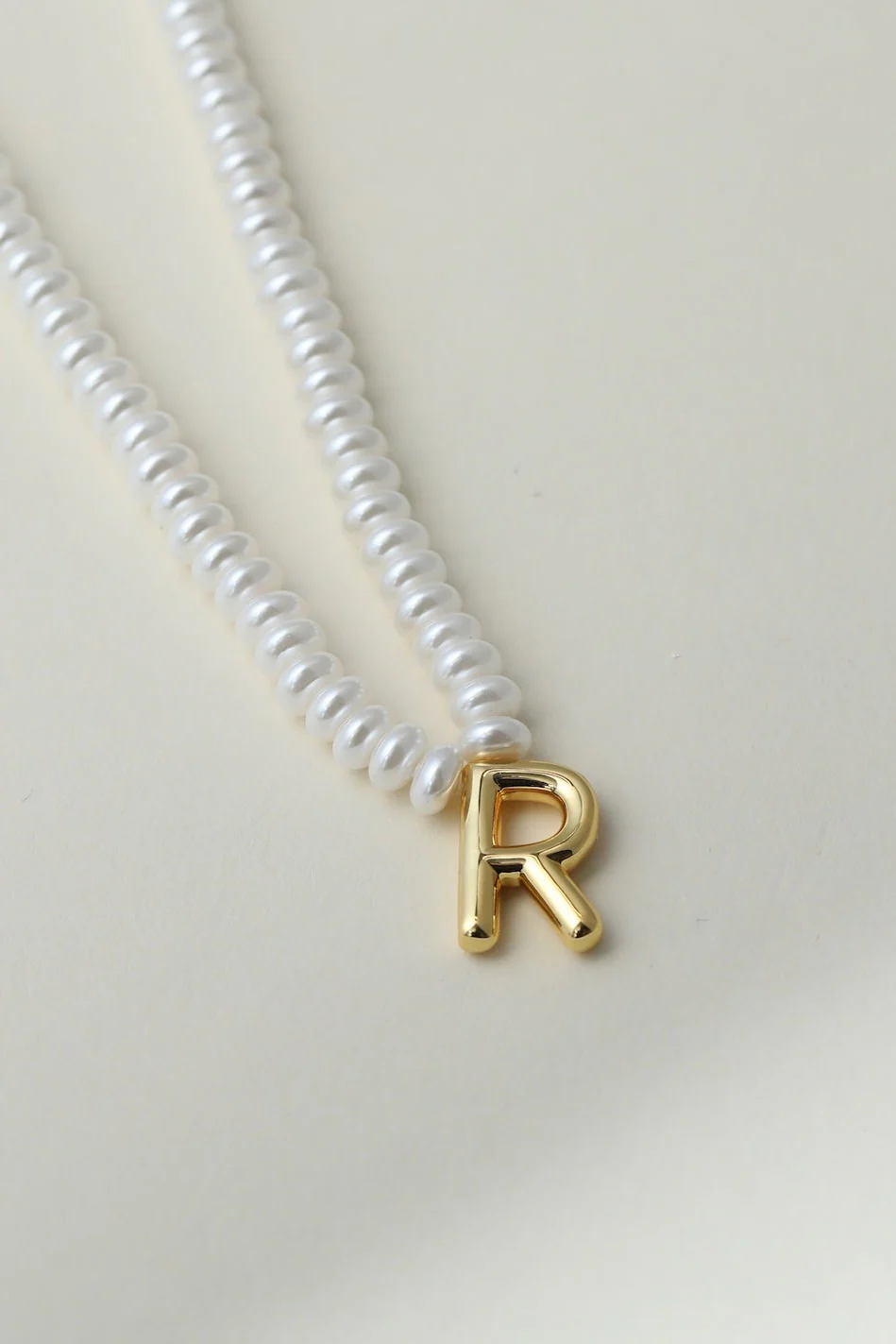 The Pearl Bubble Letter Necklace - Image 22