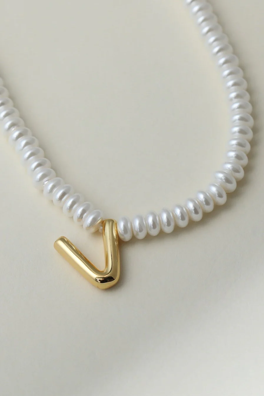 The Pearl Bubble Letter Necklace - Image 26