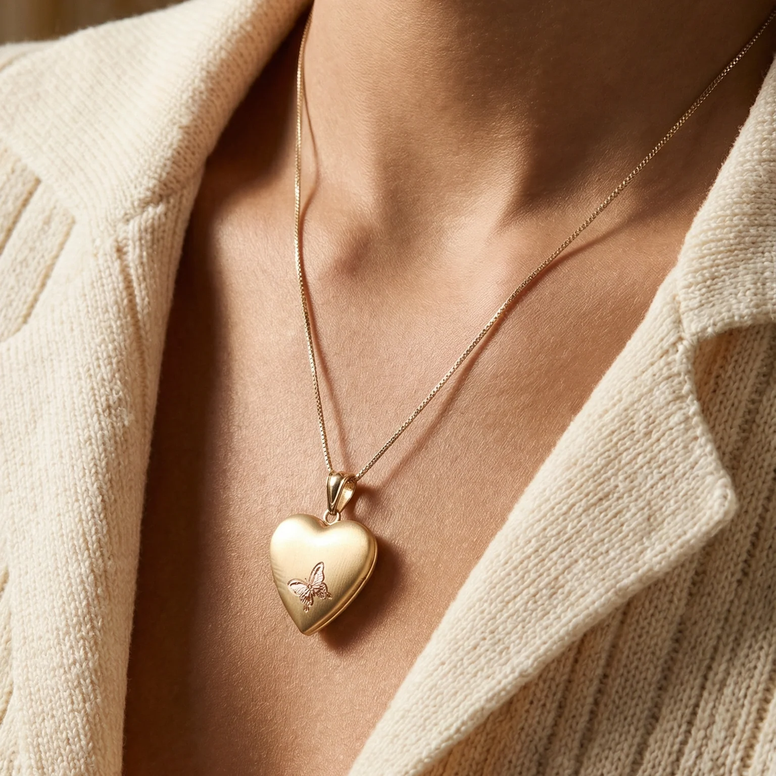 The Pink Butterfly Photo Locket - Image 2