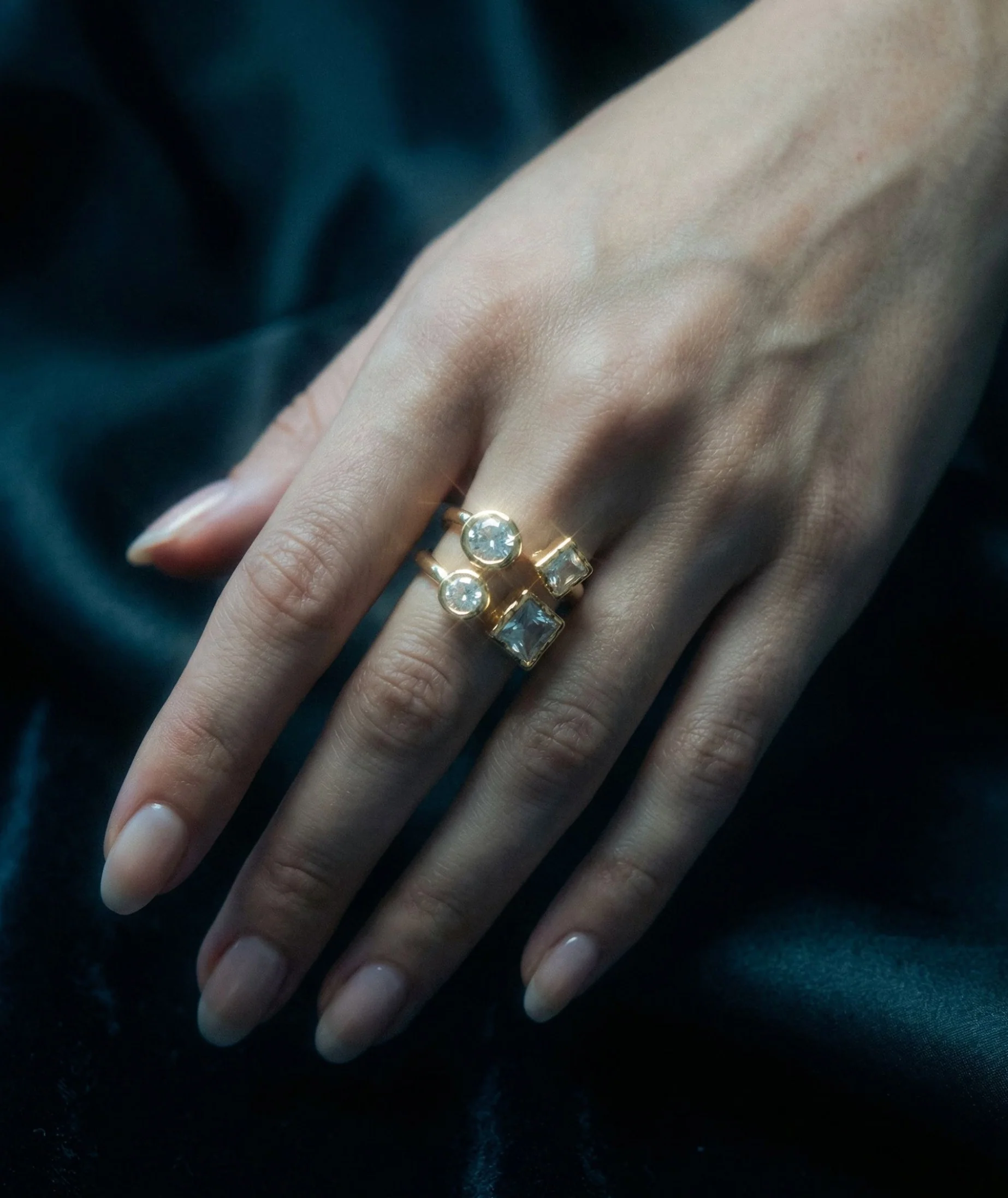 The Round Princess Stack Ring - Image 2
