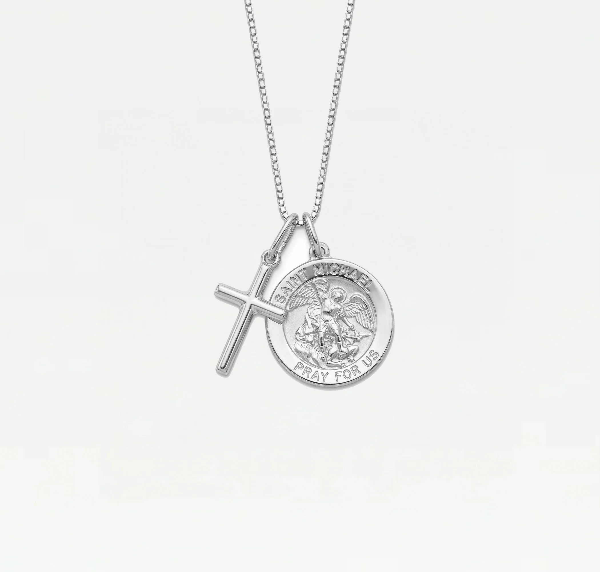 The Saint Michael Cross Necklace - Image 3