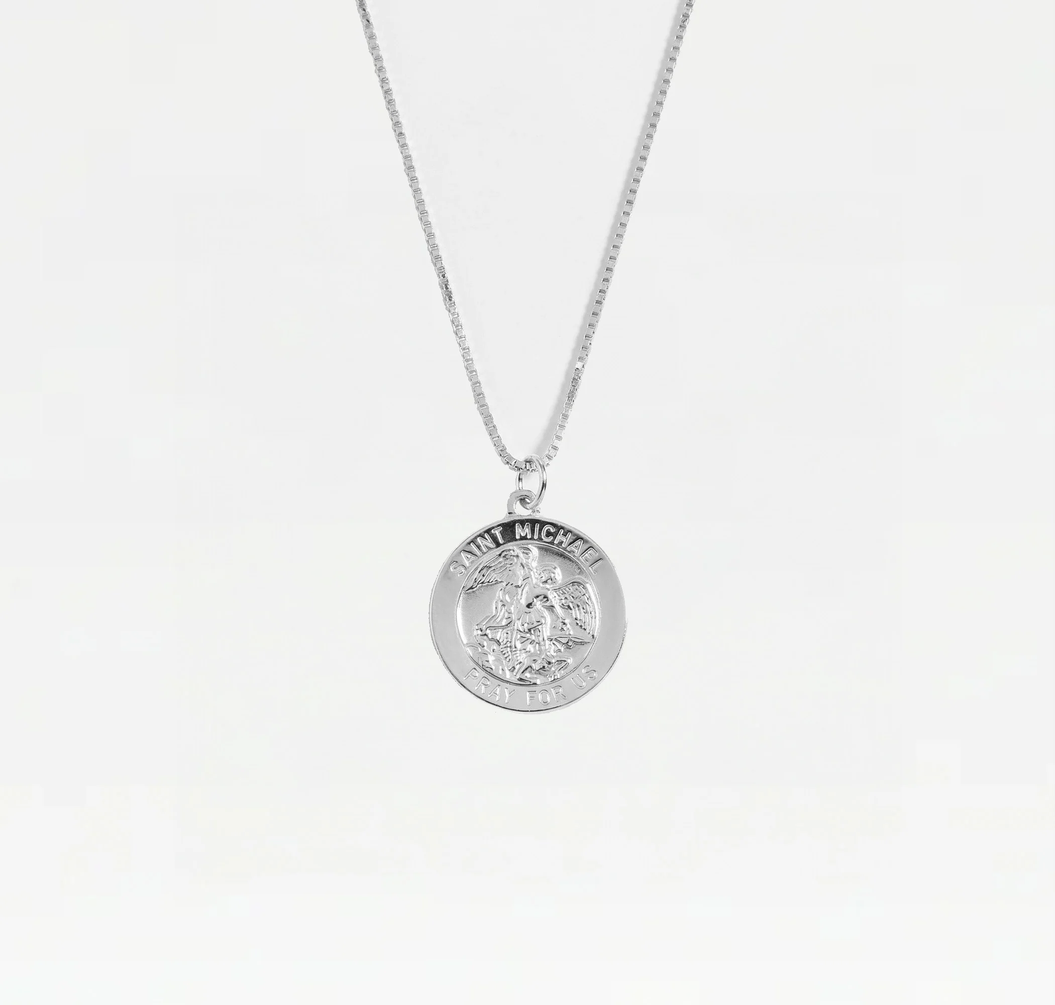 The Saint Michael Single Medal Necklace - Image 3