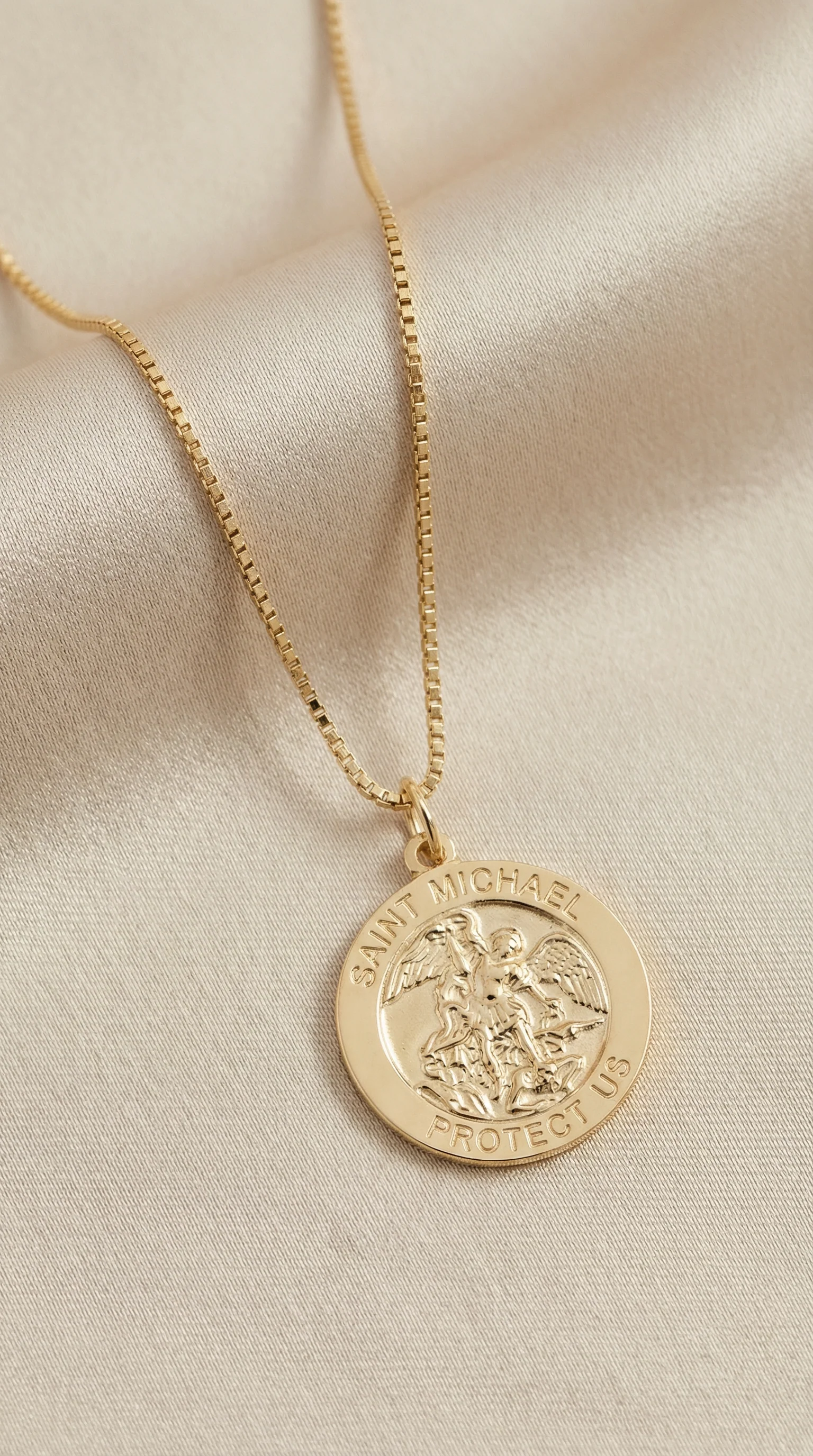 The Saint Michael Single Medal Necklace - Image 4