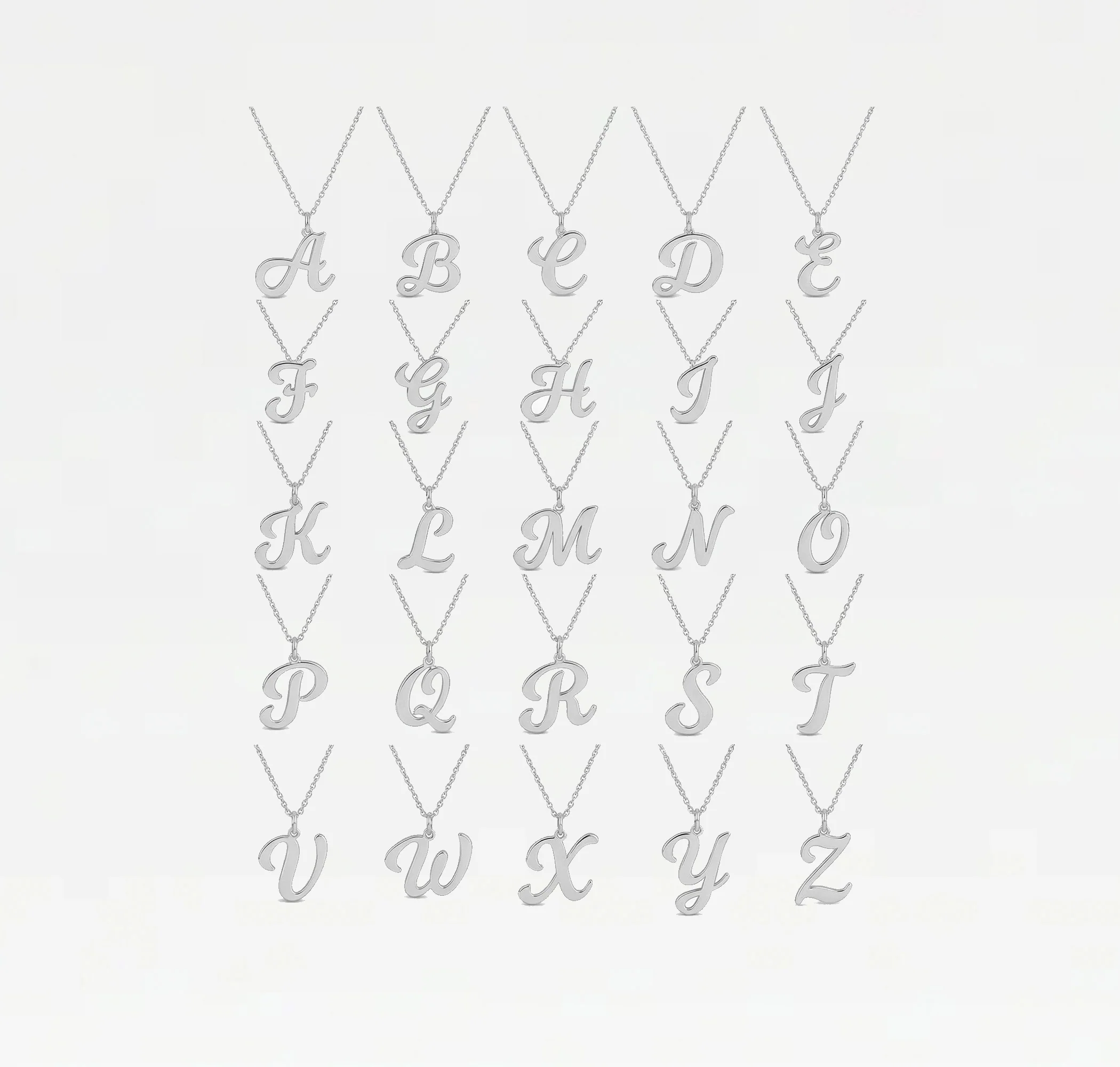The Signature Script Pendant Necklace - Image 3