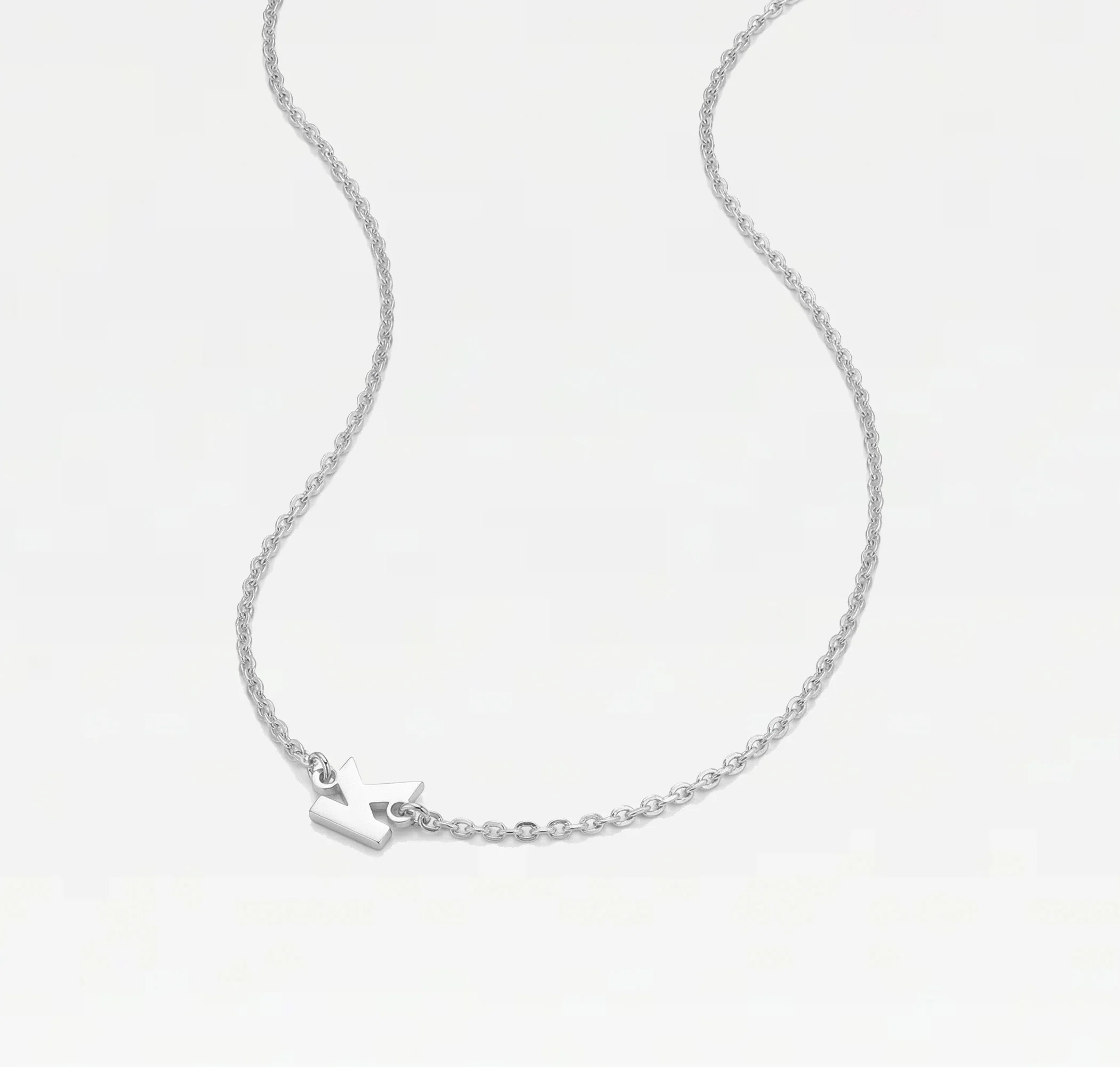 The Single Initial Block Letter Necklace - Image 3
