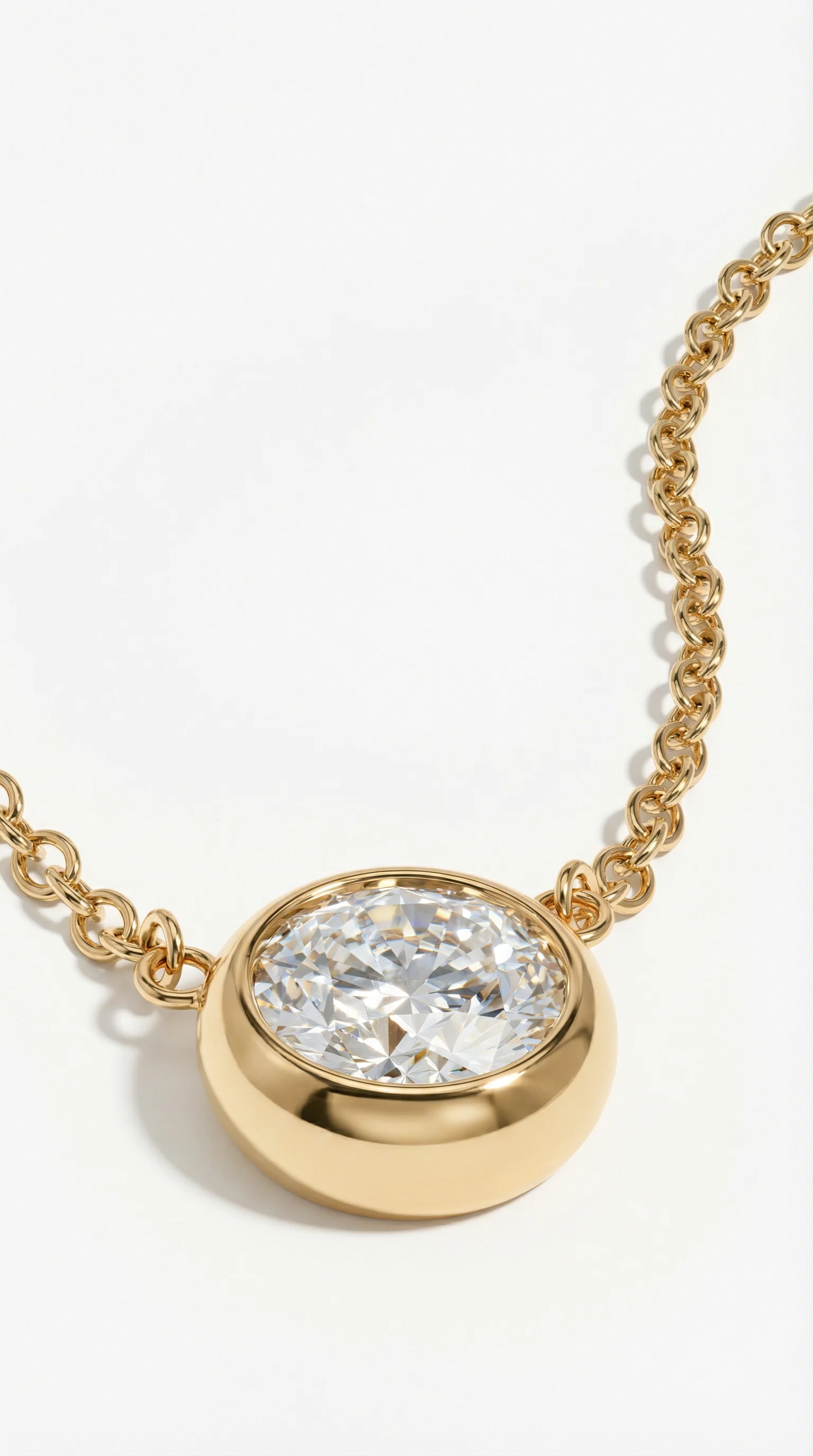 The Solitaire Bezel Necklace - Image 3