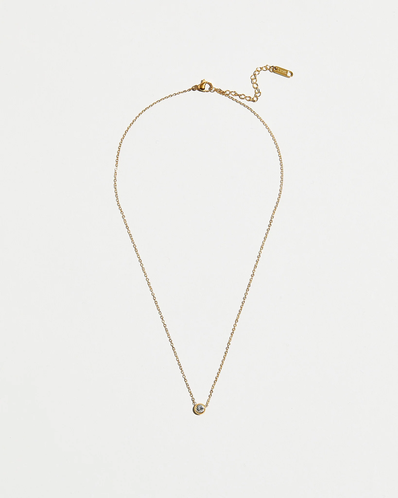 The Solitaire Bezel Necklace - Image 4