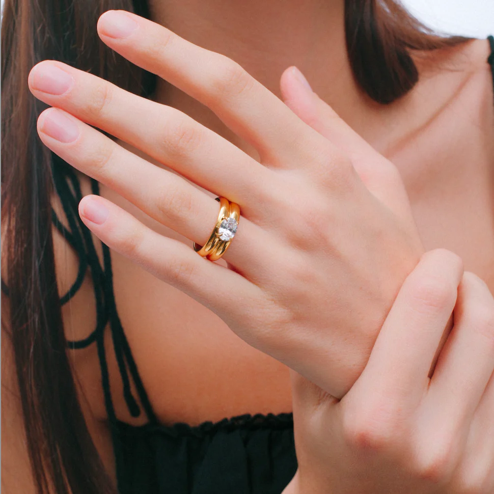 The Split Colored Stone Band - Image 4