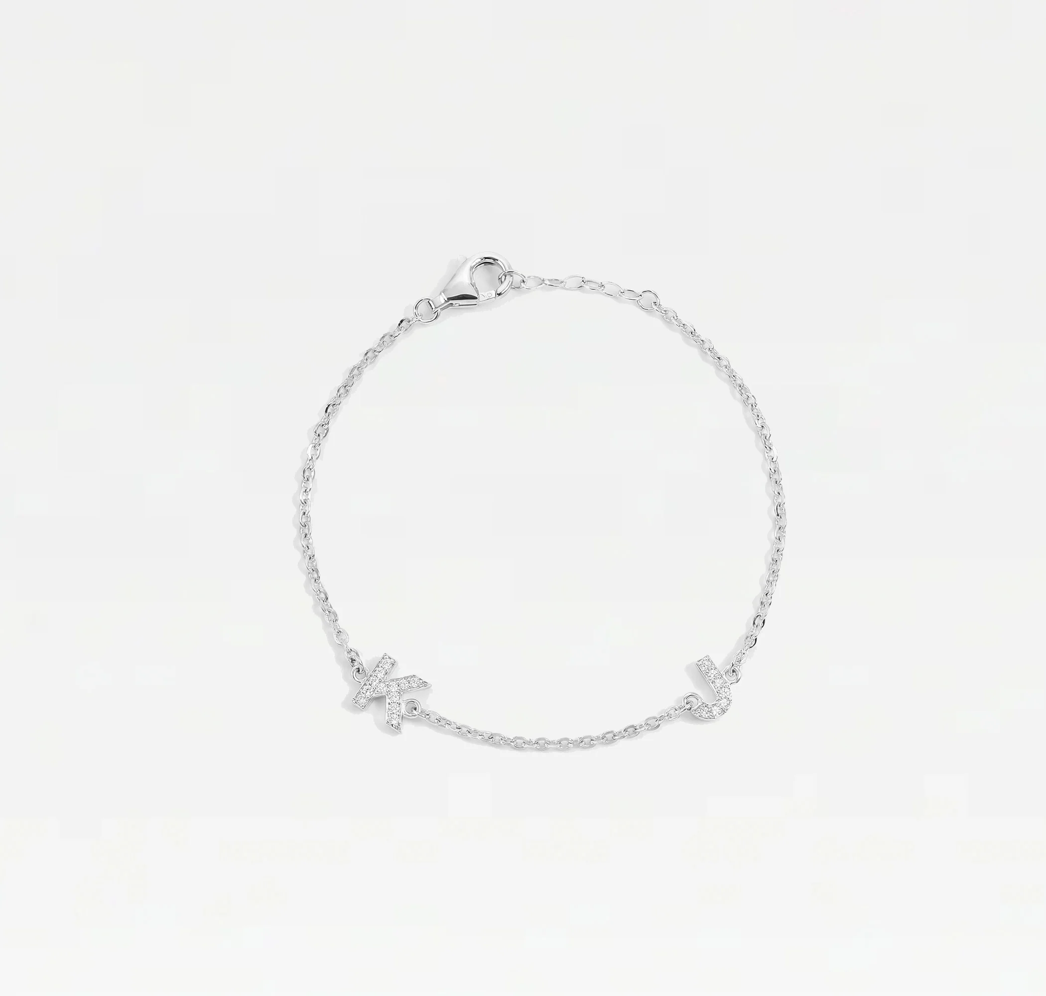 The Split Two Initial Block Bracelet - Image 6