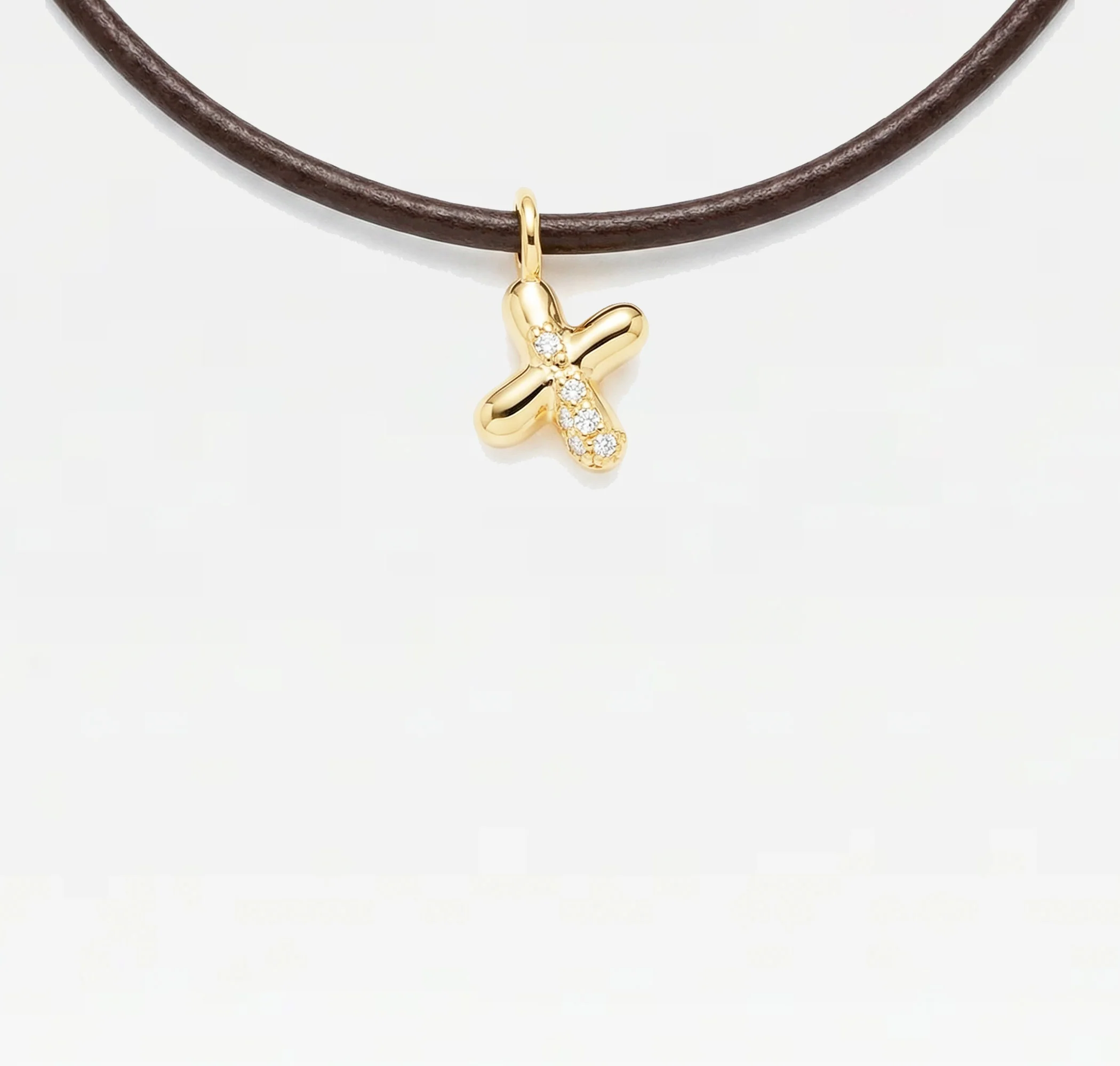 THE STONE BUBBLE LETTER NECKLACE - Image 29