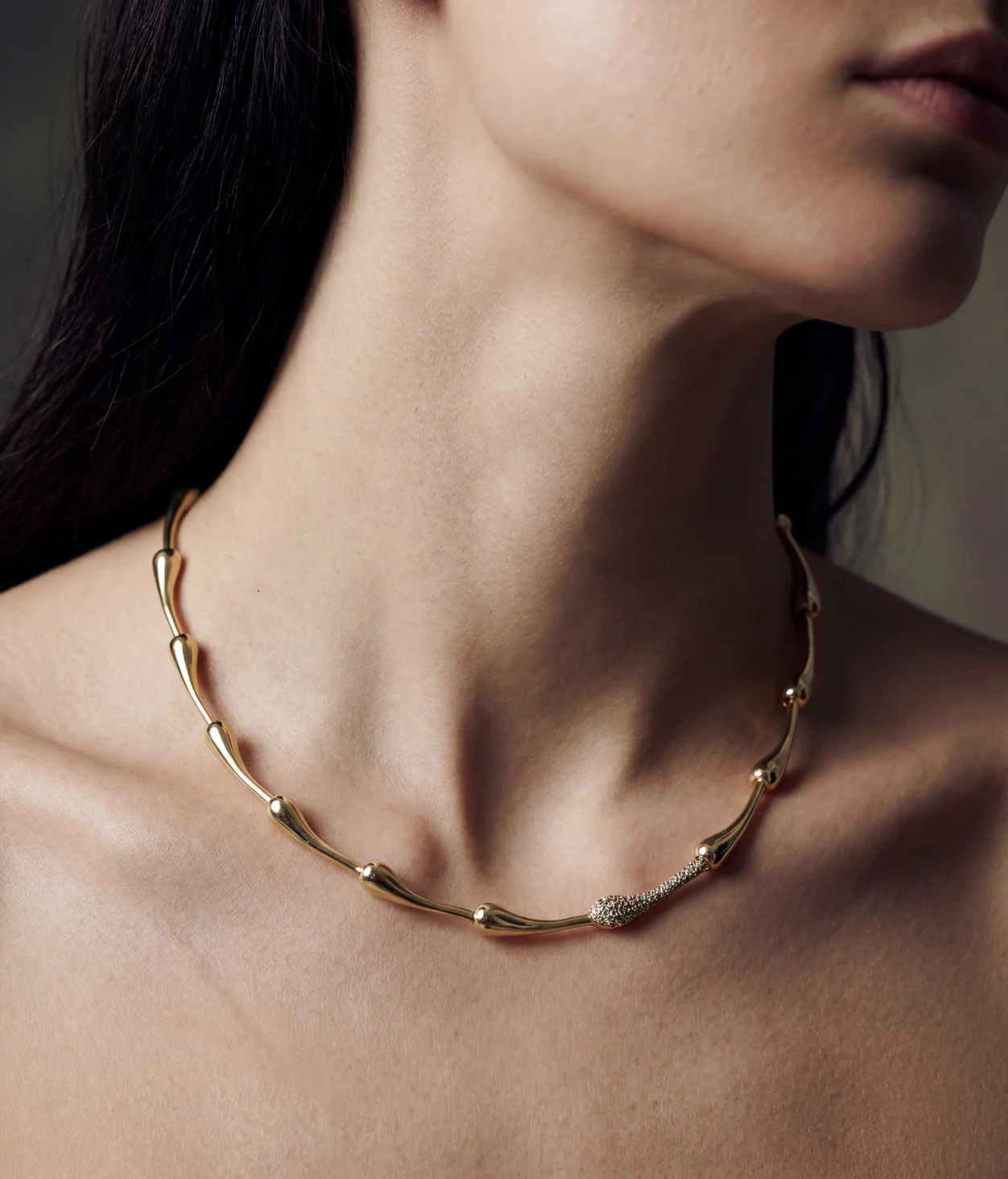 THE LIA SINGLE PAVÉ LINK CHAIN - Image 2