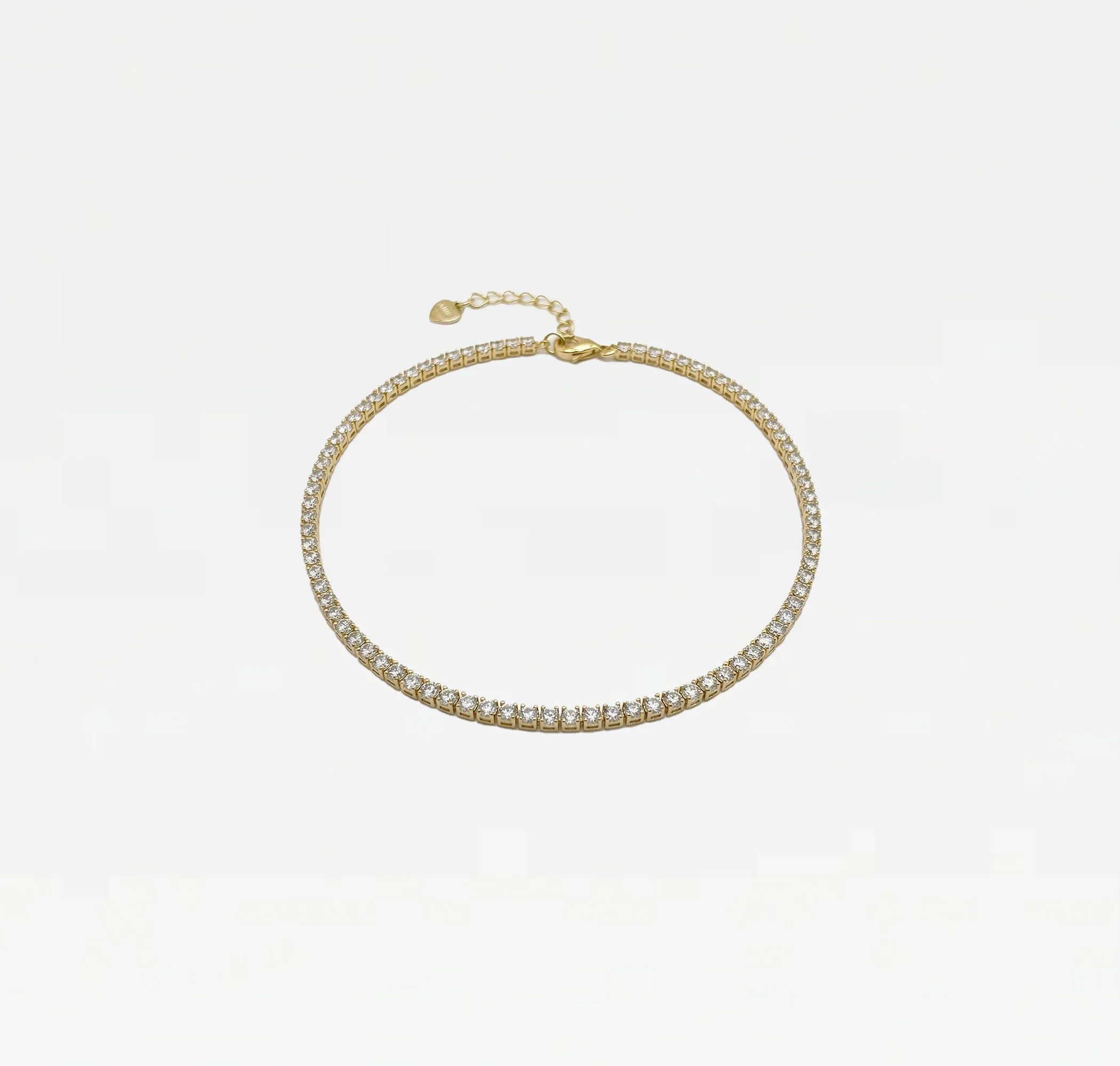 The Thin Tennis Anklet - Image 3