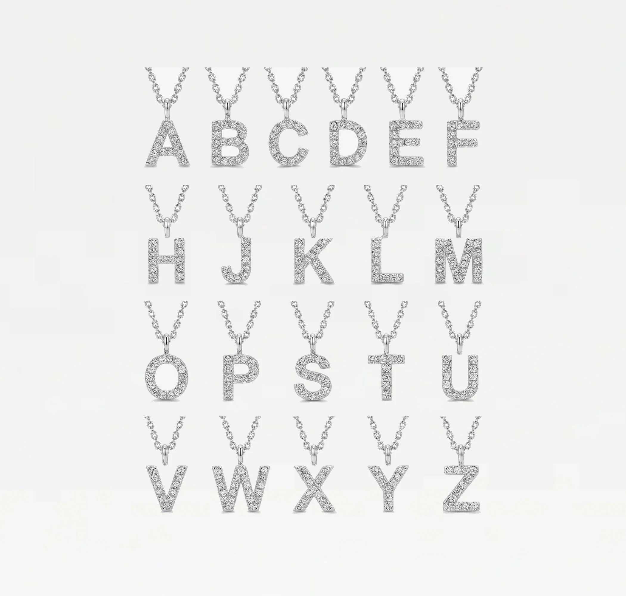The Tiny Block Gold & Diamond Initial - Image 4