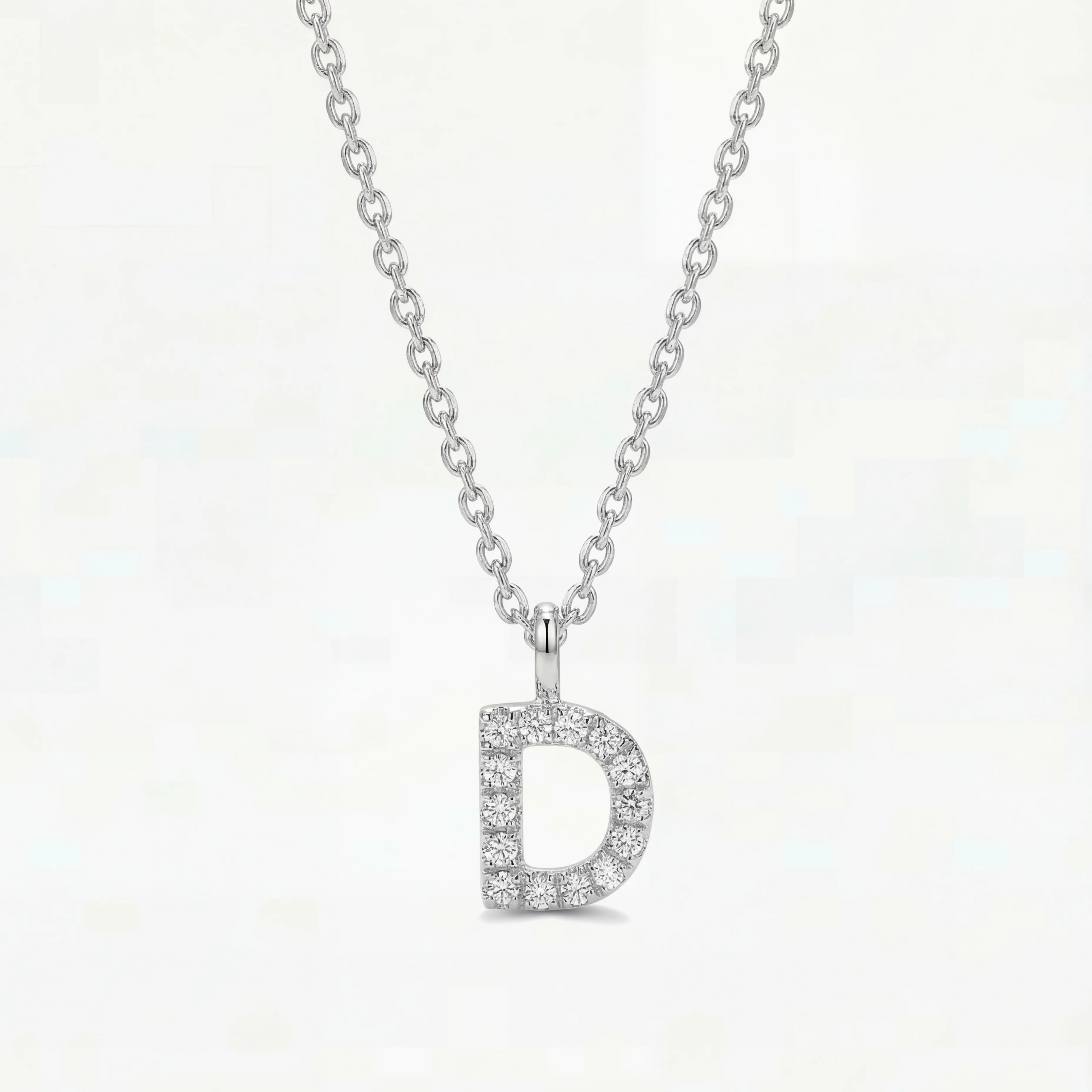 The Tiny Block Gold & Diamond Initial - Image 5