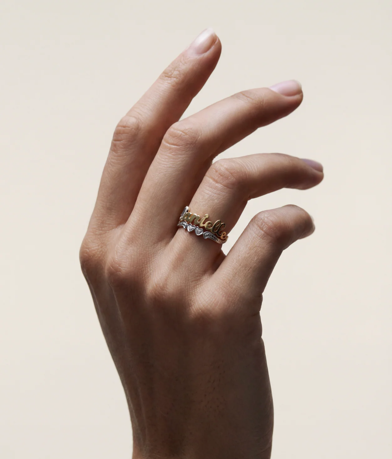 The Tiny Script Classic Cut Ring - Image 2