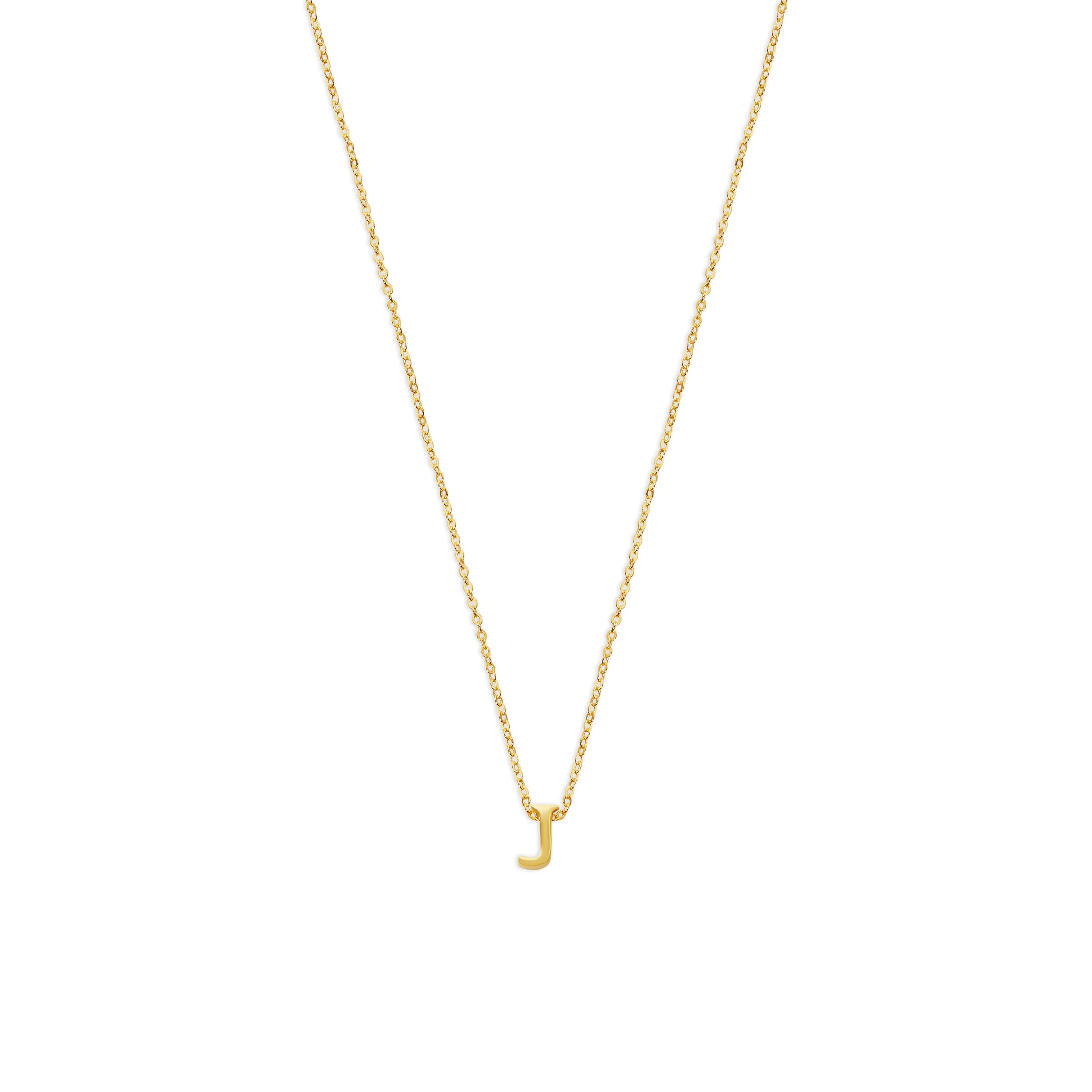 The Tiny Single Initial Block Necklace - Image 20