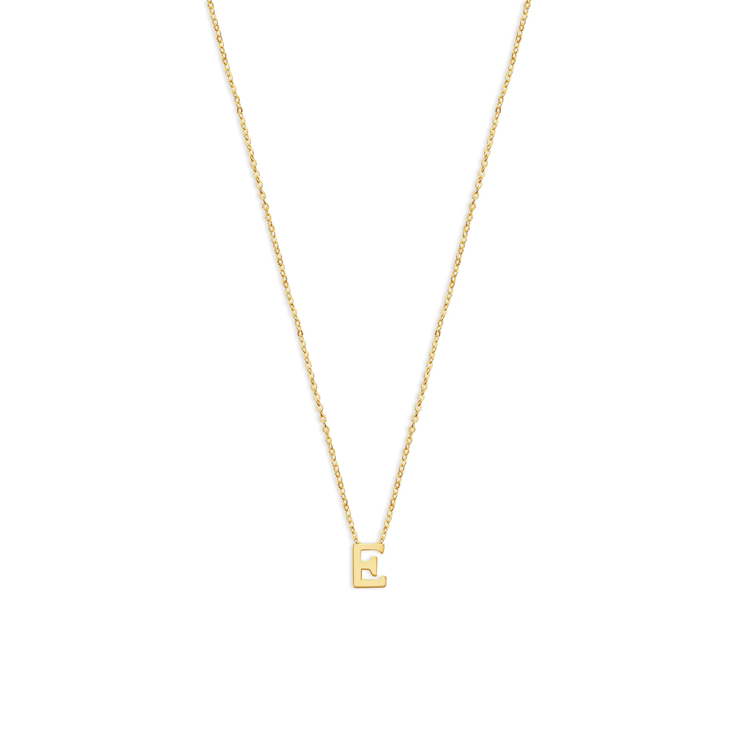 The Tiny Single Initial Block Necklace - Image 9