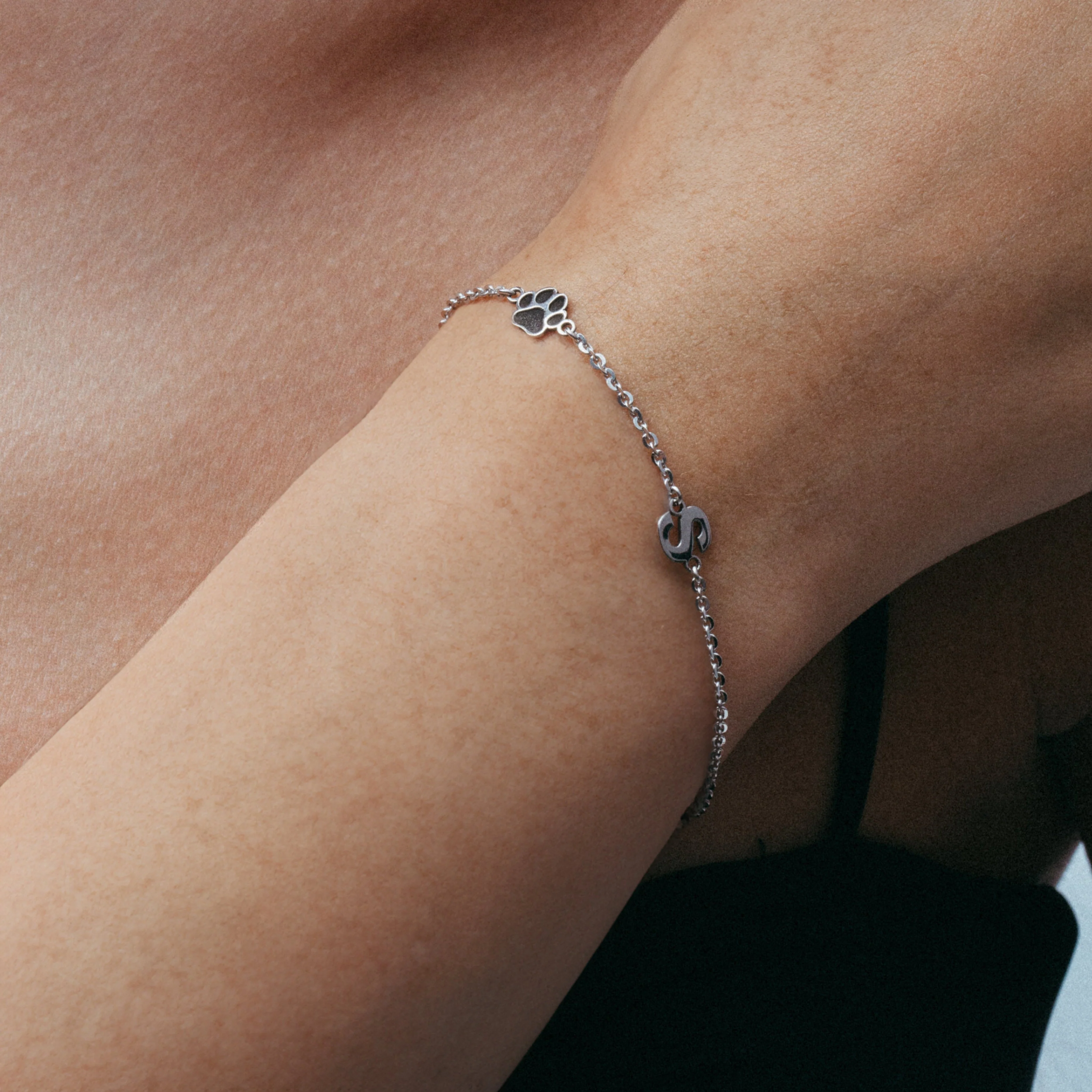 The Two Initial Block Paw Bracelet - Image 3