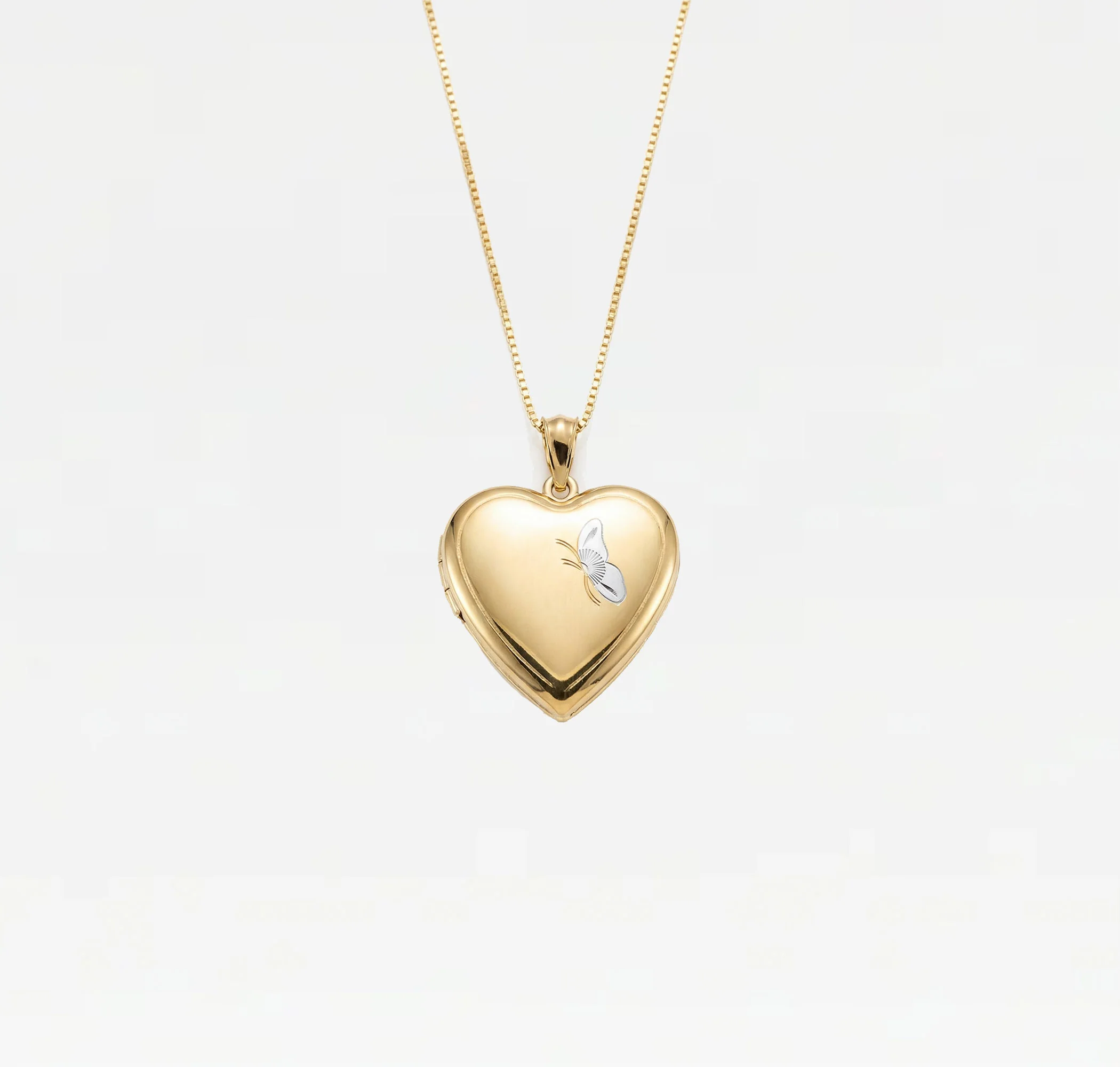 The Two Tone Butterfly Photo Locket