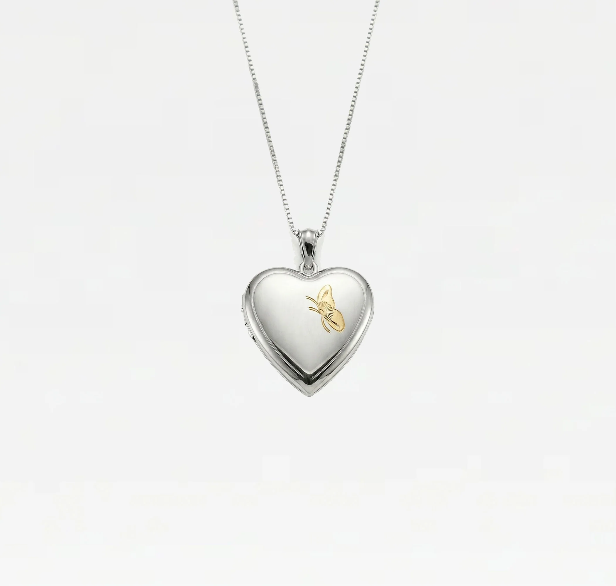 The Two Tone Butterfly Photo Locket - Image 6