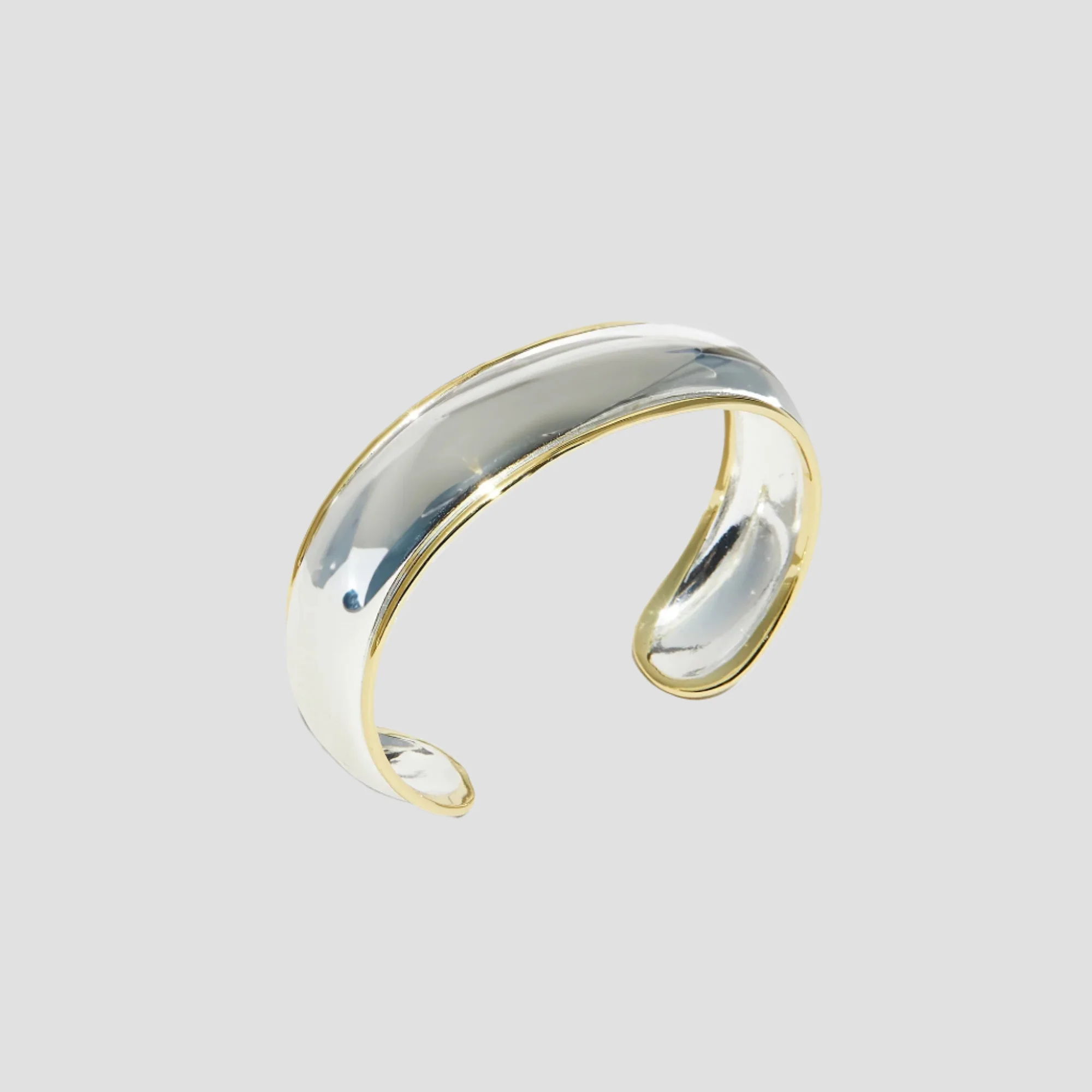 THE TWO TONE MID SIZE CUFF BRACELET - Image 4