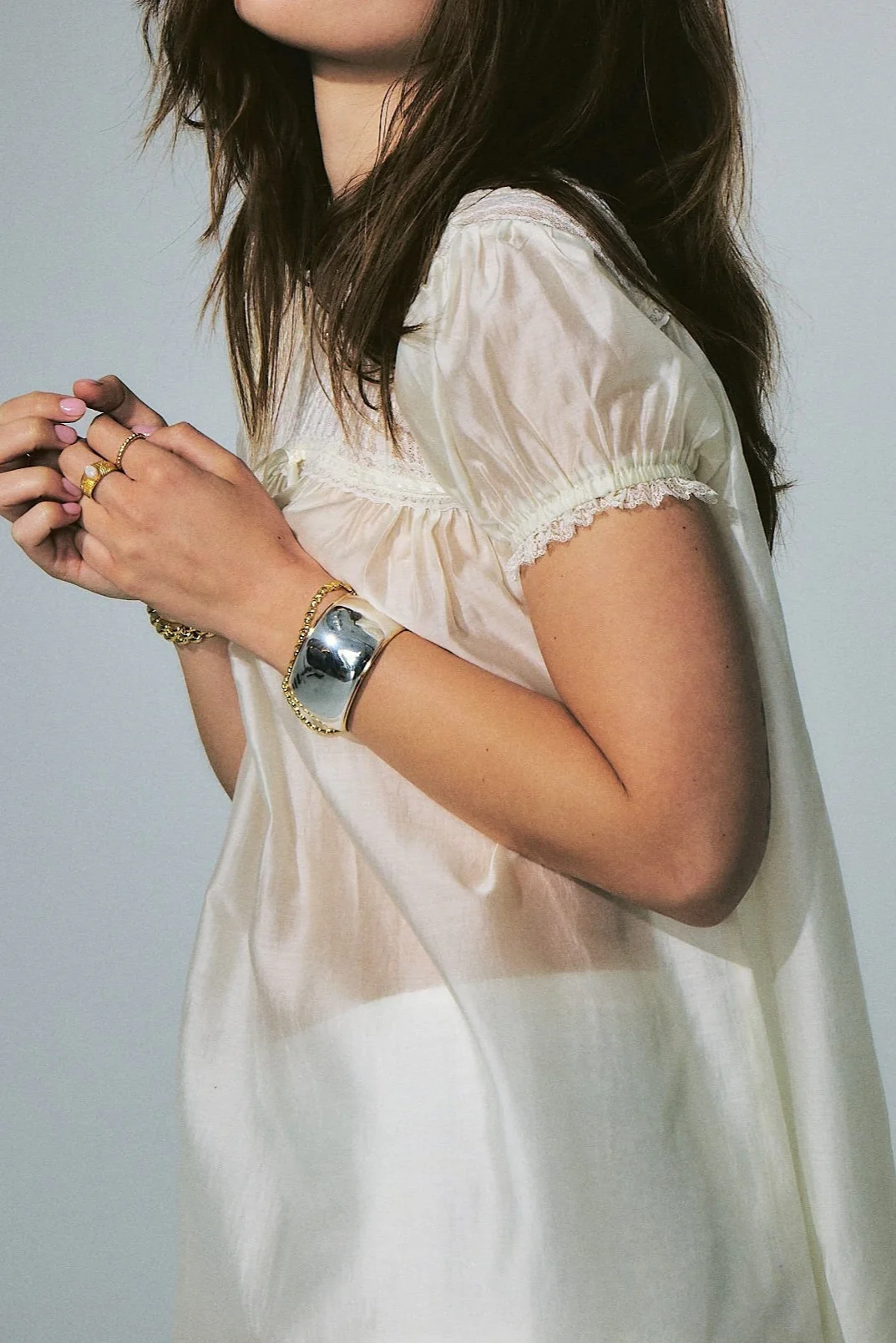 THE TWO TONE WIDE CUFF BRACELET - Image 3