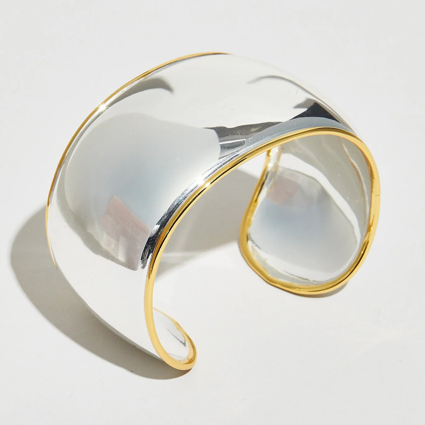 THE TWO TONE WIDE CUFF BRACELET - Image 5
