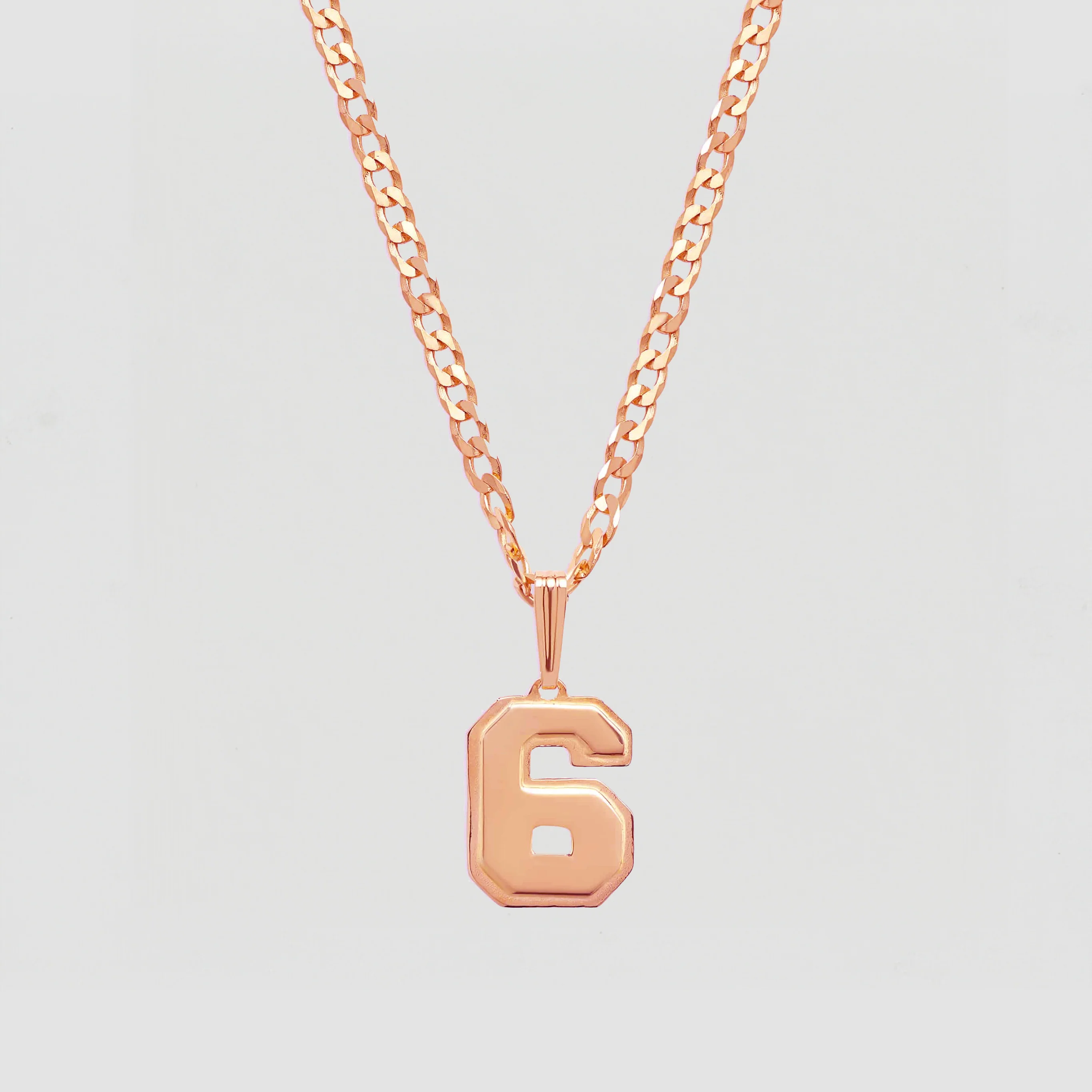 The Varsity Number Pendant Necklace - Image 4